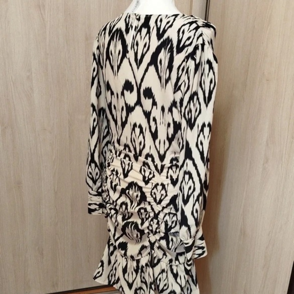 Black and Cream Patterned Dress